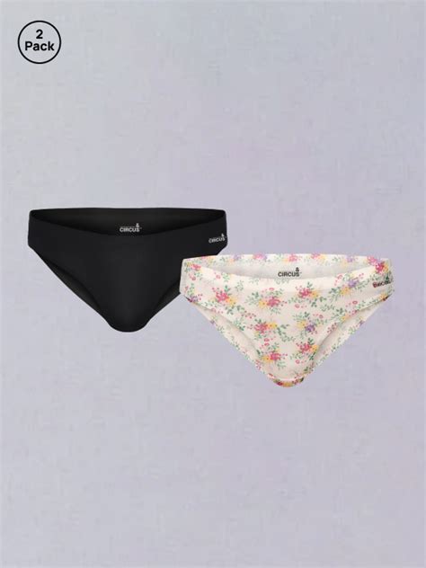 Buy AirSoft Bare Bikini Panty for Women Online, Pack of 2 Solid & Print ...