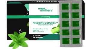 Man Matters Nicotine Gummies 2mg | Refreshing Mint Flavour Smoking ...