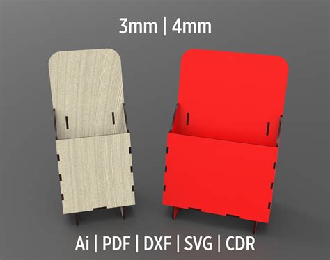 Buy Leaflet and Brochure Desktop Holders Svg and Dxf Files for Laser ...