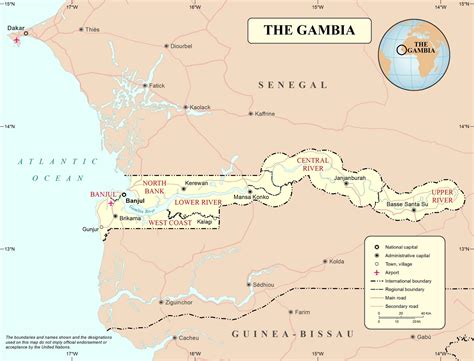Map of countries : Gambia