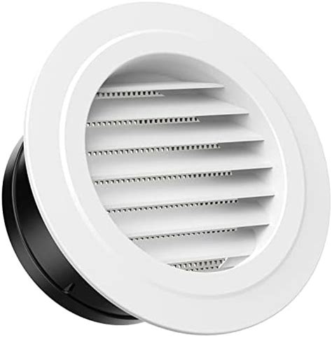 6 Inch Soffit Vent,HG Power Round Vent Cover with Built-in Screen Mesh ...