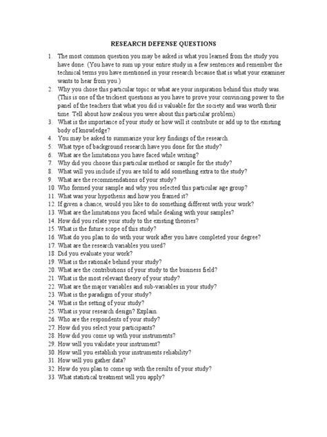 Image result for Dissertation Defense Questions Examples