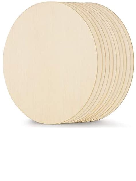 Unique Enterprise Circle Pine Wood 12 inch MDF Boards for Art and Craft ...