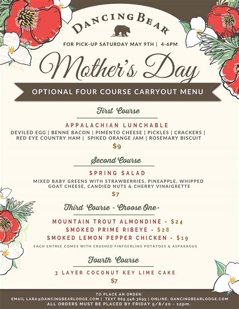 Mother's Day Brunch | Dancing Bear Lodge