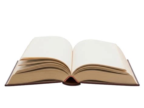Open book pages isolated on transparent background | Premium PSD