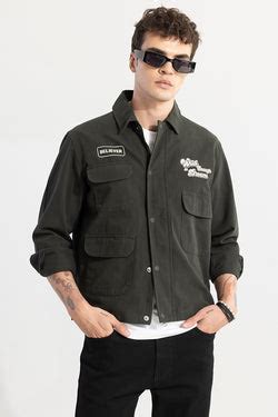 Buy Men's Roxie Navy Overshirt Online | SNITCH