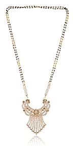 Buy Reeti Fashions Gold Base Metal with Gold and White Stone Studded ...