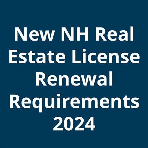 NEW New Hampshire Real Estate Continuing Ed Post-Licensing Requirements ...
