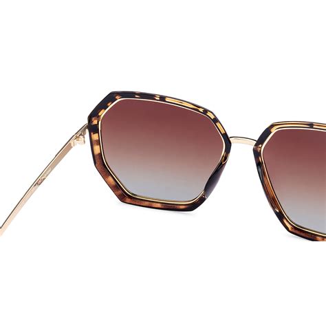 Buy Gold Tortoise Brown Gradient Full Rim Geometric Vincent Chase ...