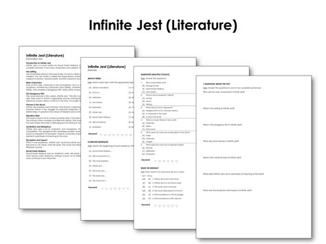 Infinite Jest (Literature) | Made By Teachers