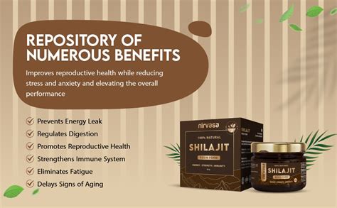 Nirvasa Pure Himalayan Shilajit Resin (Pack of 1) | Boost Strength ...