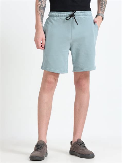 Asheran - Plain Cotton Shorts - Mint Blue – Espanshe