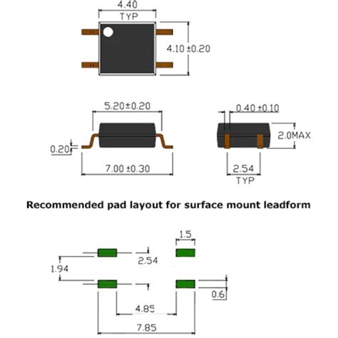 PC817 SMD Transistor Output Optocoupler Pack 5