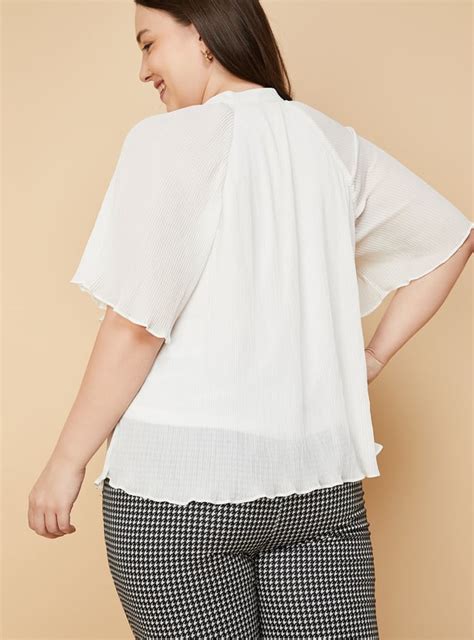 Buy Women Accordion Pleated Tie-Up Top Online at just Rs. 999.0 ...