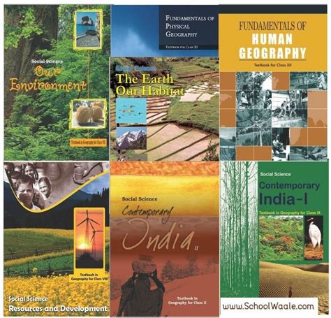 NCERT Geography Books Set Class 6 To 12 (English Medium - Binded Books ...