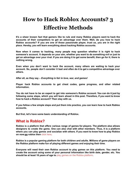 Image result for Roblox Account Hacking Tutorial