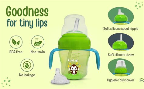 Buy LuvLap Banana Time 150ml Anti Spill, Interchangeable Sipper / Sippy ...