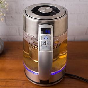 Instacuppa Premium Glass Electric Kettle With Removable Tea Infuser ...