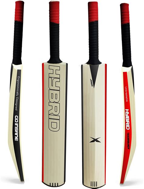 Jaspo Hybrid Plastic Cricket Bat (Pu Filled Inside) Composite Hard ...