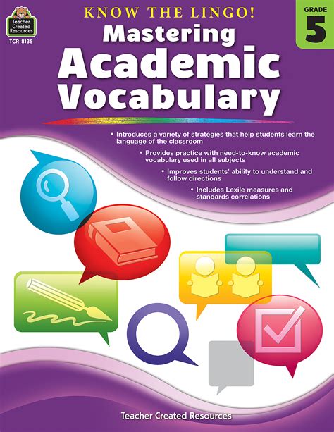 Know the Lingo! Mastering Academic Vocabulary Grade 5 - TCR8135 | Teacher Created Resources
