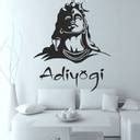 Decals Point 3 cm Black Adiyogi Shiva sticker Self Adhesive Sticker ...