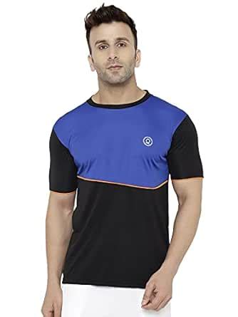 CHKOKKO Men's Round Neck Gym T-Shirt Royal Blue XL : Amazon.in ...
