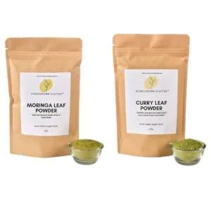 Homegrown Platter Moringa Leaf Powder | Curry Leaf Powder | 150g for ...