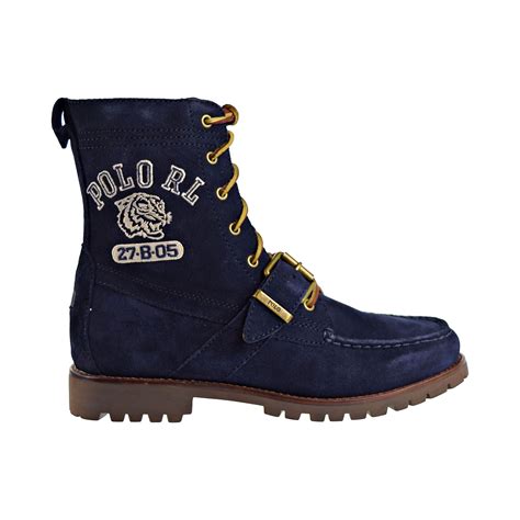 Polo Ralph Lauren Suede Ranger Men's Boots Aviator Navy 812713118-002 ...