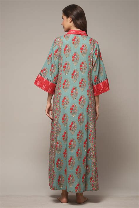 Sap Green Cotton Nightwear