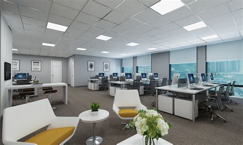 现代办公区，办公室员工工位3d模型下载-【集简空间】「每日更新」