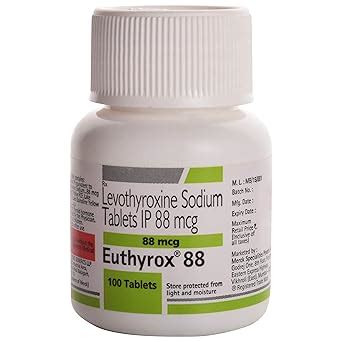 Euthyrox 88 - Bottle of 100 Tablets : Amazon.in: Health & Personal Care