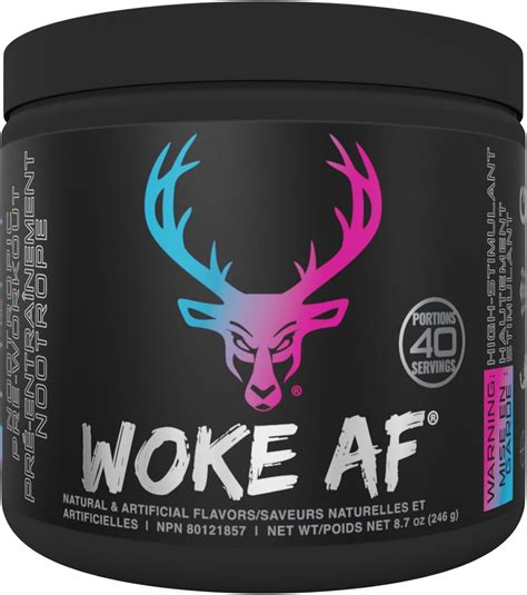 BUCKED UP Woke AF - High Stimulant Pre-Workout- Prolonged Energy & Next ...