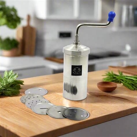 Stainless Steel Kitchen Press | Namkeen Sev Maker Machine - 6 differen ...