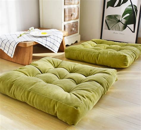 1 pcs Meditation Floor Pillow, Square Large Pillows Seating for Adults ...