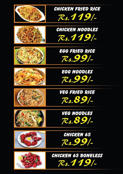 Menu at Cfc Hyderabad dum Biryani & fast food, Chennai