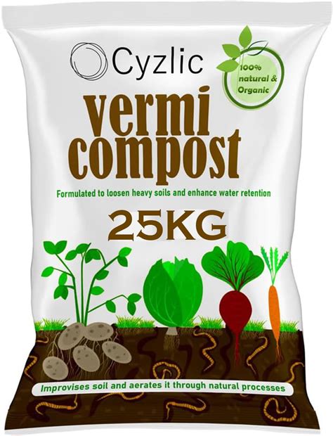 Cyzlic vermicompost for plants 25kg |compost for plants home garden ...