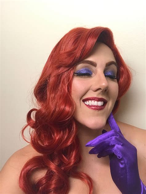 Image result for Jessica Rabbit Transformation Makeup Tutorial