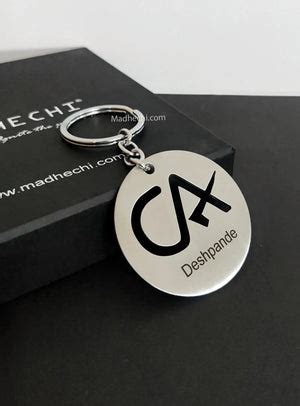 CA Logo Keychain | CA Keychain | Madhechi