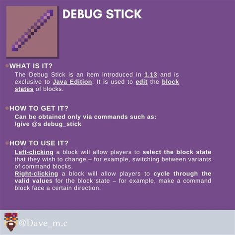Image result for Debug Stick Commands