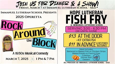 2025 Operetta - Rock Around the Block 1PM & 7PM & Fish Fry, 22591 ...