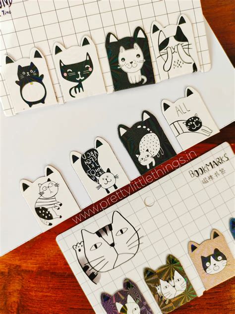 Magnetic Bookmarks in Cute Kitty Theme – Pretty Little Things