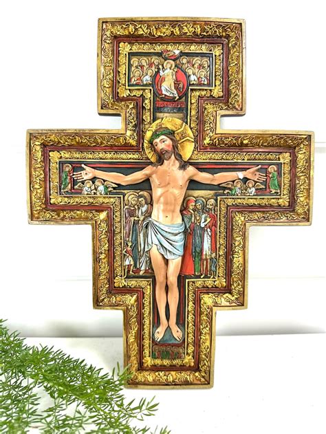 San Damiano Crucifix, San Damiano Cross, Wall Crucifix, Catholic Gifts ...