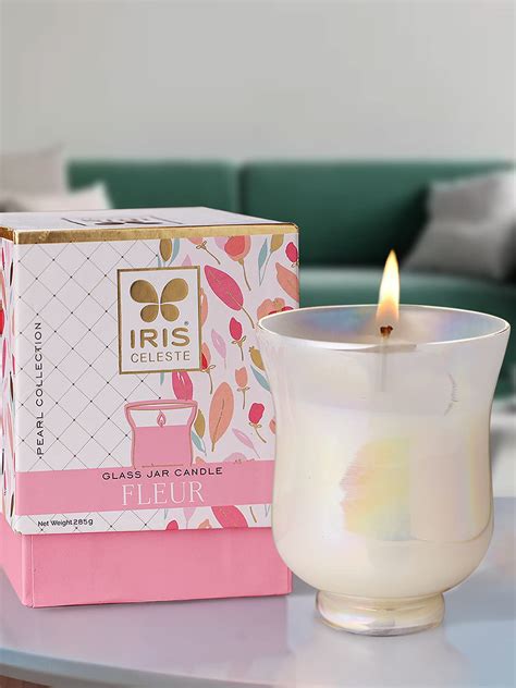 Iris Celeste Hurricane Candle Fragrance Fragrance,285g 10oz Pearl ...