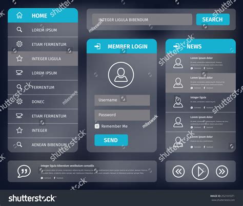 Image result for Web Interface Vector