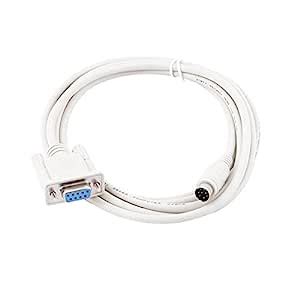 ELECTROPRIME DB9 Female to 8-Pin Mini DIN Male PLC Programming Cable 10 ...