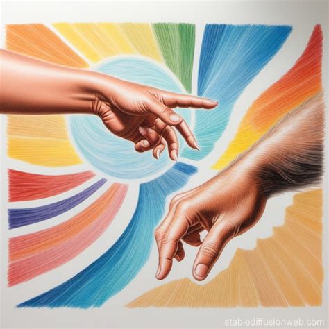 Painting of 'The Creation of Adam' | Stable Diffusion Online