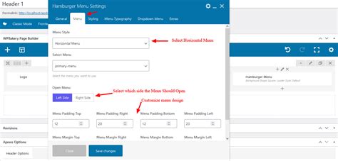 Image result for Horizontal Menu Hidden