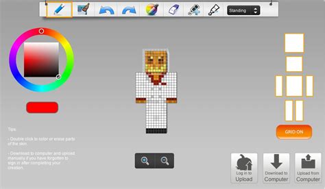 Minecraft Skin Editor 的图像结果