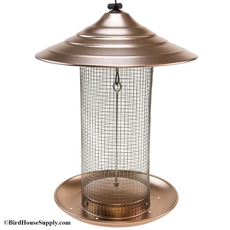 Brushed Copper Woodlink Sunflower Screen Bird Feeder