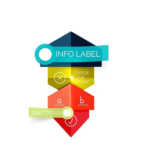 Geometric business infographics templates | Premium Vector